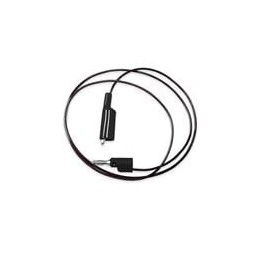 1 pcs : BU-2030-A-36-0 - Test Leads Black Insulated Alligator Clip to Stackable Banana Plug, 36' 20G PVC
