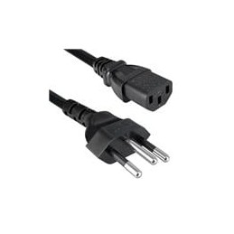 1 pcs : 392006-01 - AC Power Leads 6FT 10A 250V CORD BRAZIL C13 BLACK