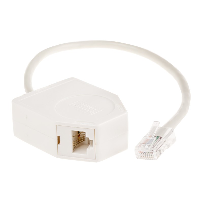 1 pcs - Decelect Forgos 3-Port RJ45 Female, RJ45 Male Splitter, Cat5e