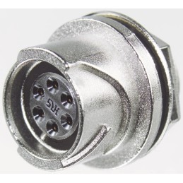 50 pcs - Hirose Circular Connector, 12 Contacts, Panel Mount, Miniature Connector, Socket, Female, IP67, IP68, LF Series