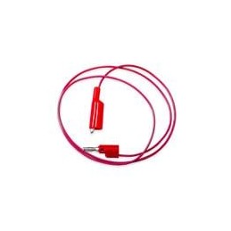 1 pcs : BU-2030-A-48-2 - Test Leads Red Insulated Alligator Clip to Stackable Banana Plug, 48' 20G PVC