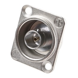 1 pcs - Neutrik, jack Panel Mount BNC Connector, 75Ω, Solder Termination, Straight Body