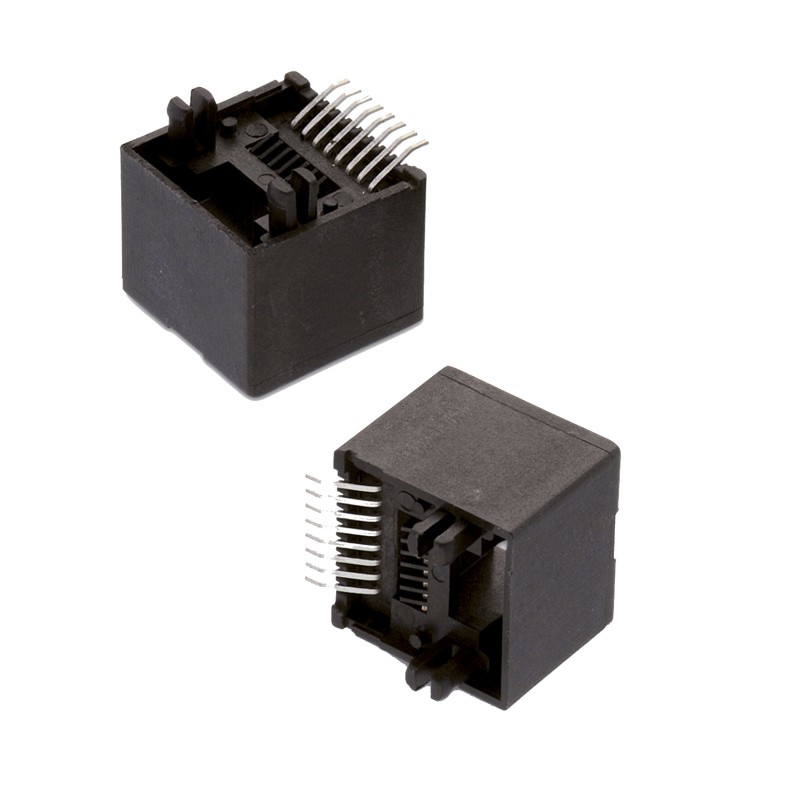 1 pcs - Wurth Elektronik WR-MJ Series Female RJ45 Connector, Surface Mount, Nickel Plated Brass Shield