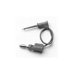 1 pcs : EM5053-12-0 - Test Leads MICROGRABBER BANANA/ PLUG (BLACK)