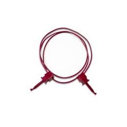 1 pcs : BU-1010-A-12-2 - Test Leads Red Micro-Plunger Clip on Both Ends, 12' 20G PVC