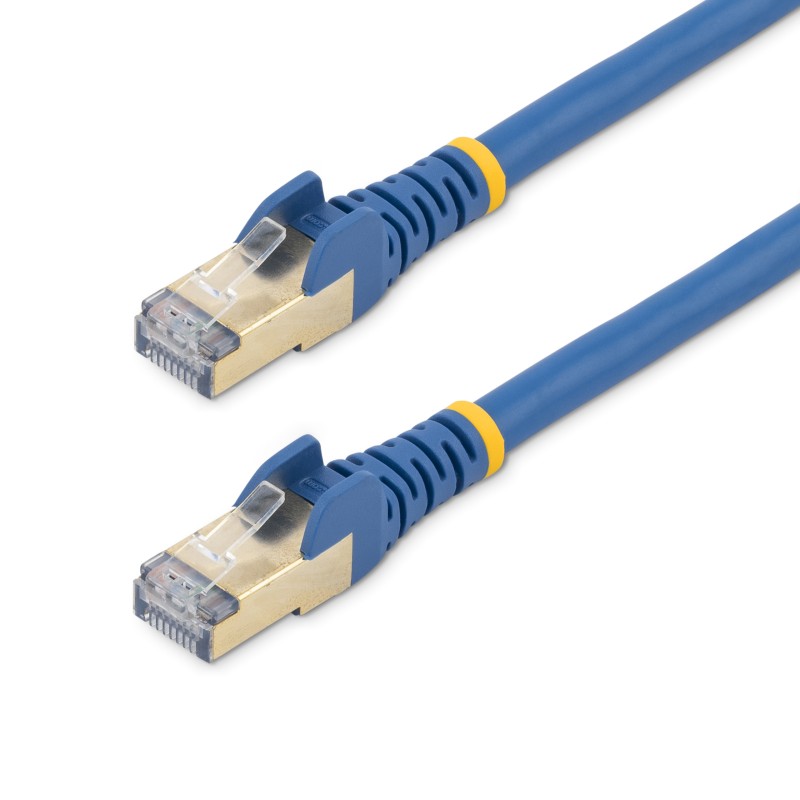 1 pcs - Startech Cat6a Male RJ45 to Male RJ45 Ethernet Cable, STP, Blue PVC Sheath, 3m, CMG Rated