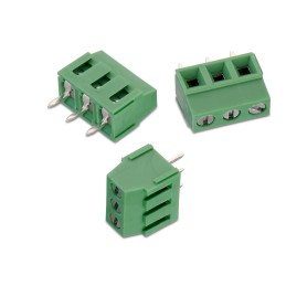 10 pcs - Wurth Elektronik 2143 Series PCB Terminal Block, 3-Contact, 3.81mm Pitch, Through Hole Mount, 1-Row, Solder Terminatio