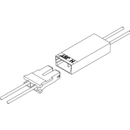 100 pcs - JST SBHSM Series Male Crimp Terminal, 28AWG Min, 24AWG Max