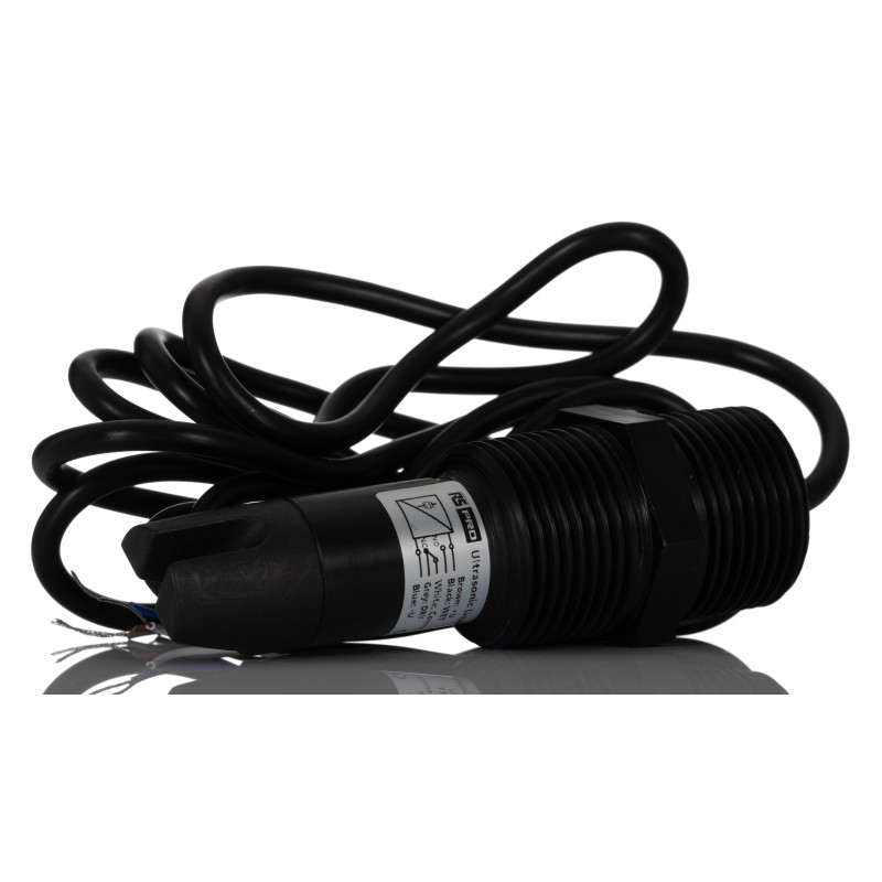 1 pcs - RS PRO Ultrasonic Level Sensor, SPCO Relay Output, Threaded, PPS Body