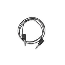 1 pcs : BU-2020-A-36-0 - Test Plugs & Test Jacks Black Stackable Single Banana Plug on Both Ends, 36' 20G PVC