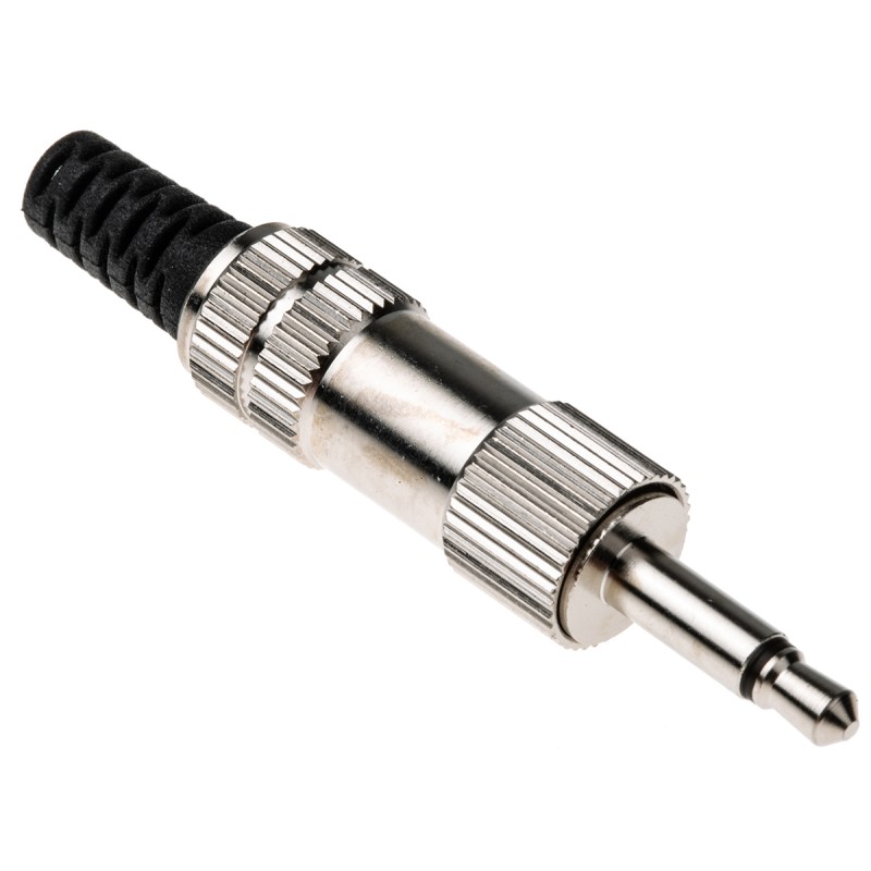 1 pcs - Lumberg Jack Connector 3.5 mm Cable Mount Mono Plug, 2Pole 1A