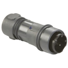 1 pcs - Bulgin Circular Connector, 2 Contacts, Cable Mount, Plug, Male, IP66, IP68, IP69K, Buccaneer 6000 Series