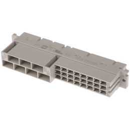 20 pcs - HARTING 09 06 24 + 7 Way 3.81 mm, 5.08 mm, 6.5 mm, 10.16 mm Pitch, Type MH, 2/3 Row, Straight DIN 41612 Connector,