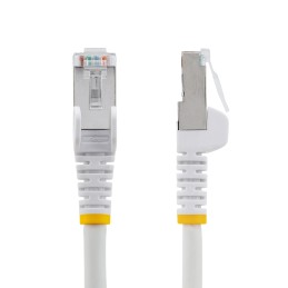 1 pcs - StarTech.com Cat6a Male RJ45 to Male RJ45 Ethernet Cable, Braid, White, 1m, Low Smoke Zero Halogen (LSZH)