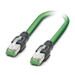 1 pcs - Phoenix Contact Cat5 Straight Male RJ45 to Straight RJ45 Ethernet Cable, Shielded, Green, 300mm