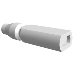 100 pcs - TE Connectivity 1 Way PVC Crimp Terminal Housing, Natural