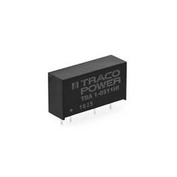1 pcs : TBA 1-0521HI - Isolated DC/DC Converters - Through Hole Encapsulated SIP-7, 1W Output 1 (Vdc): 5, Output 2 (Vdc): -5