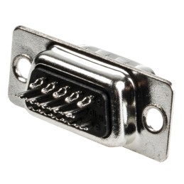 1 pcs - ITT Cannon ZD*A 15 Way Panel Mount D-sub Connector Plug, 2.29mm Pitch