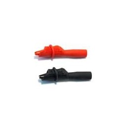 1 pcs : BU-126-0/2 - Test Clips Clip Set fully Insulated Black Red 10 amp