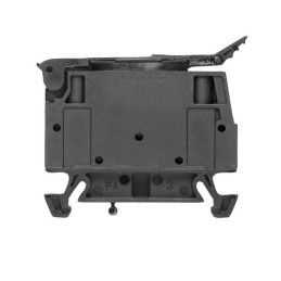 1 pcs - Weidmuller W Series Black Fused DIN Rail Terminal, 4mm², Single-Level, Screw Termination, Fused
