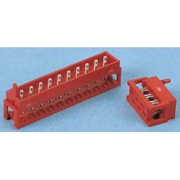 1 pcs - TE Connectivity 20-Way IDC Connector Plug, 1-Row
