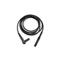 1 pcs : BU-6162-M-39-0 - Test Plugs & Test Jacks Black Rt Angle Shrouded Banana Plug to Shrouded Banana Plug-Silicone 39' 18G