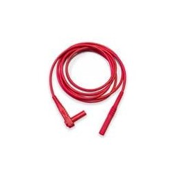 1 pcs : BU-6162-M-39-2 - Test Plugs & Test Jacks Red Rt Angle Shrouded Banana Plug to Shrouded Banana Plug-Silicone 39' 18G