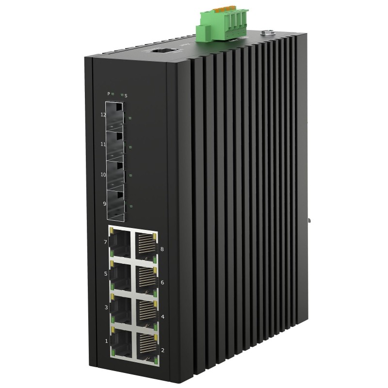 1 pcs - Managed 8 Port Ethernet Switch, RJ-45