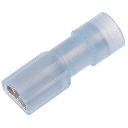 100 pcs - RS PRO Blue Insulated Female Crimp Receptacle, 4.75 x 0.8mm Tab Size, 1.5mm² to 2.5mm²