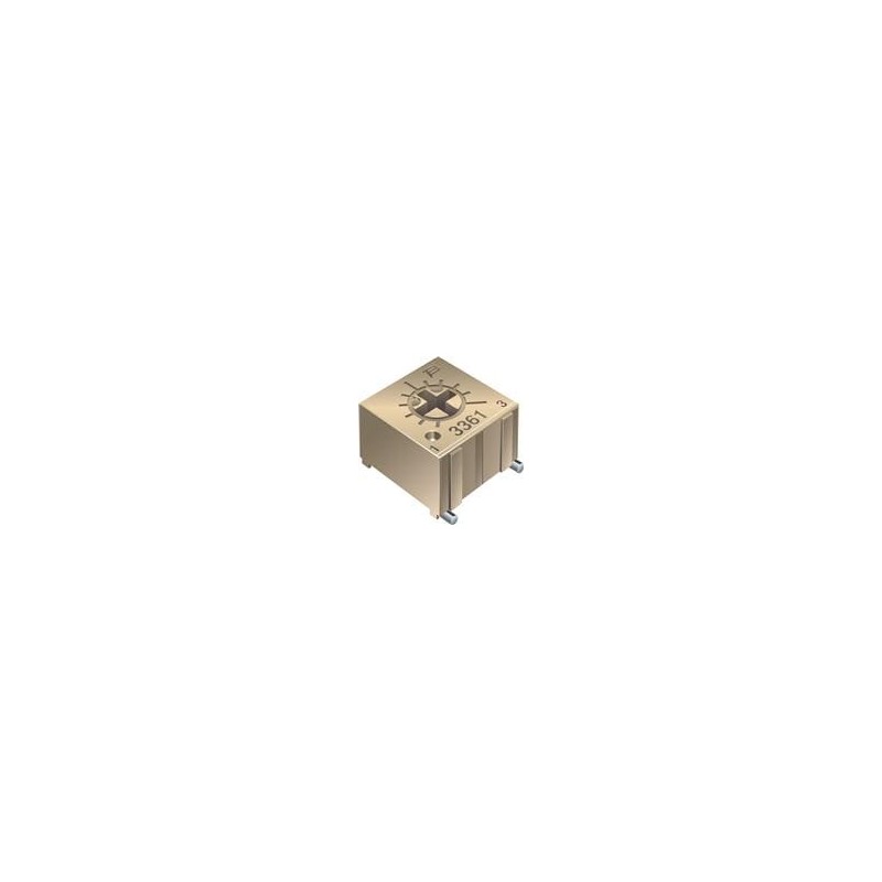 1 pcs : 3361P-1-102GLF - Trimmer Resistors - SMD 1/4' SQ 1K 10% 0.5WATTS