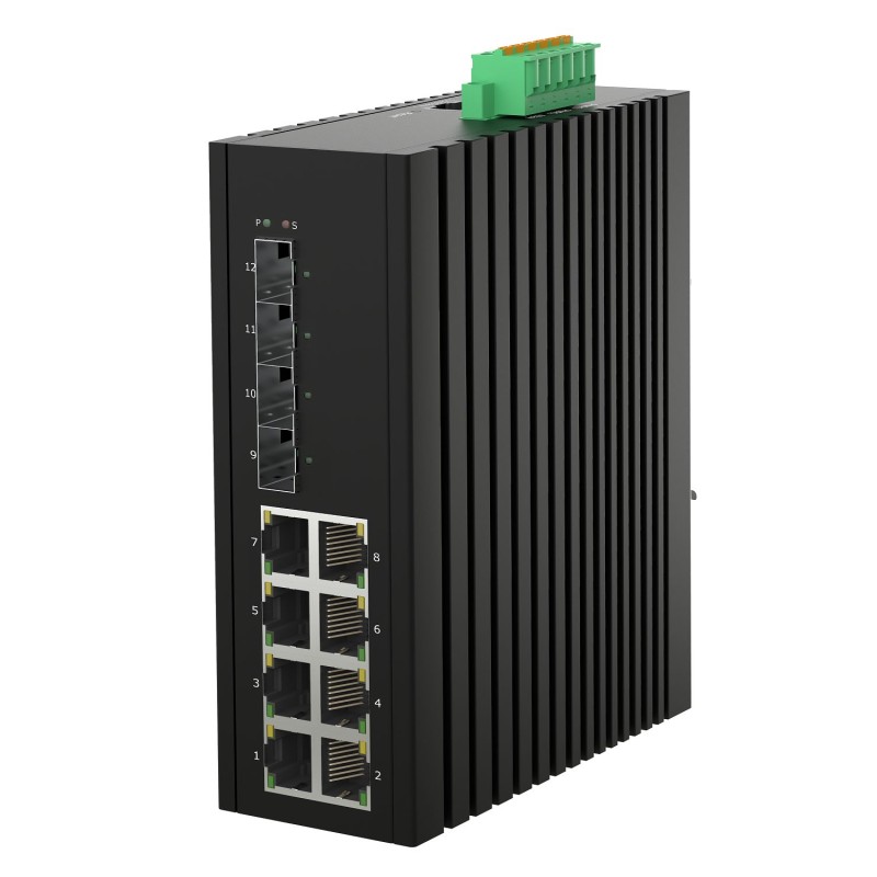 1 pcs - Managed 8 Port Ethernet Switch, RJ-45