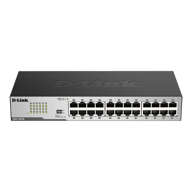1 pcs - D-Link D-Link 24, Unmanaged 24 Port Gigabit Switch, EU