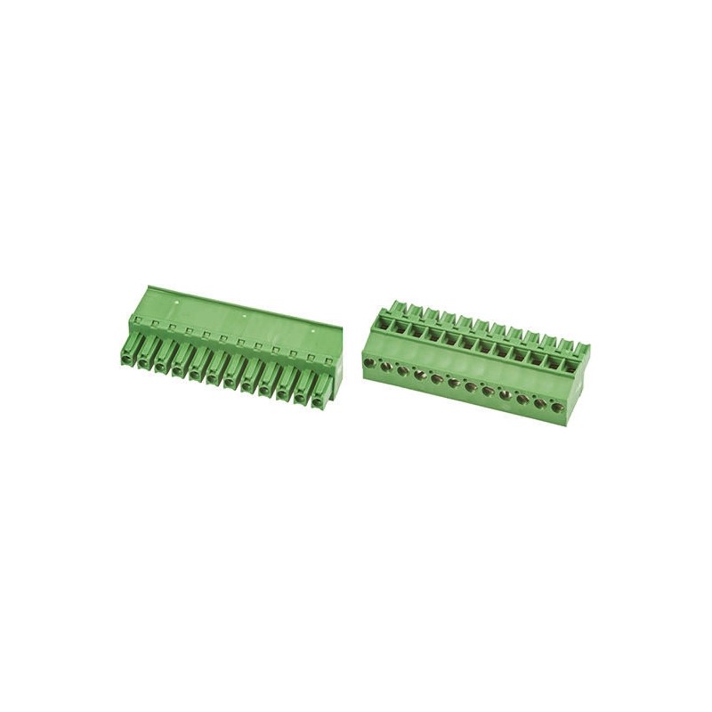 1 pcs - TE Connectivity 3.81mm Pitch 13 Way Pluggable Terminal Block, Plug, Cable Mount, Screw Down Termination