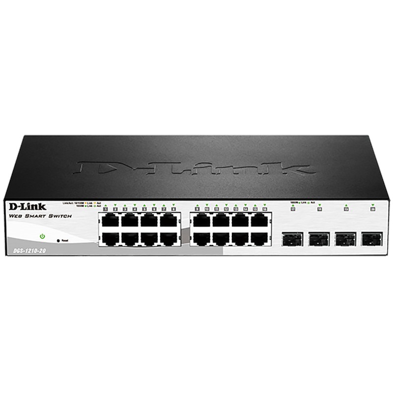 1 pcs - D-Link DGS-1210-20, Smart 20 Port Ethernet Switch