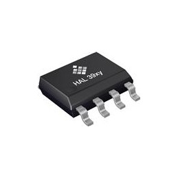 1 pcs : HAL3980DJ-A - Board Mount Hall Effect/Magnetic Sensors Stray-Field Robust 3D Position Sensor with PSI5 Output Interface