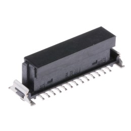 1 pcs - ERNI SMC Series Straight Surface Mount PCB Socket, 26-Contact, 2-Row, 1.27mm Pitch, Solder Termination