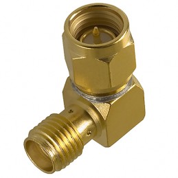 1 pcs - Cinch Connectors SMA Series Female, Male SMA Connector, 50Ω, Right Angle Body