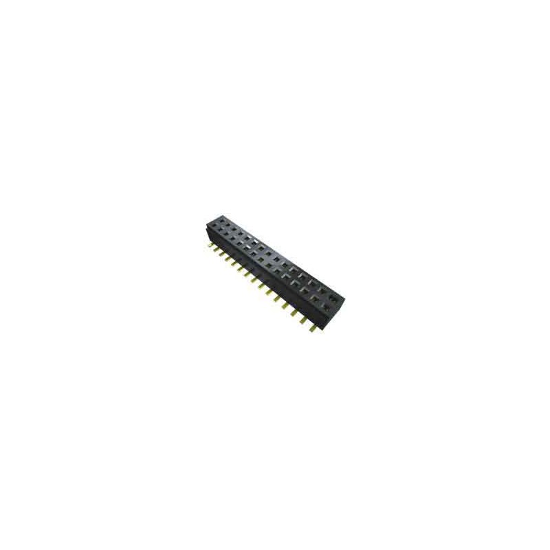 1 pcs - Samtec CLM Series Straight Surface Mount PCB Socket, 24-Contact, 2-Row, 1mm Pitch, Solder Termination