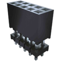 1 pcs - Samtec ESQT Series Vertical Through Hole Mount PCB Socket, 40-Contact, 2-Row, 2mm Pitch, Solder Termination