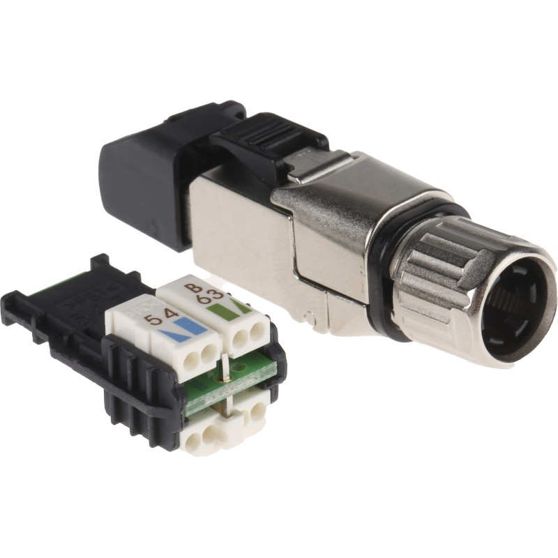 1 pcs - Telegartner MFP8 Series Male RJ45 Connector, Cable Mount, Cat6a