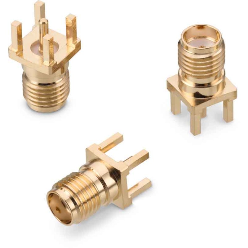 1 pcs - Wurth Elektronik WR-SMA Series, jack PCB Mount SMA Connector, Solder Termination, Straight Body