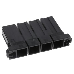 100 pcs - TE Connectivity, Dynamic 5000 Female Connector Housing, 10.16mm Pitch, 4 Way, 1 Row