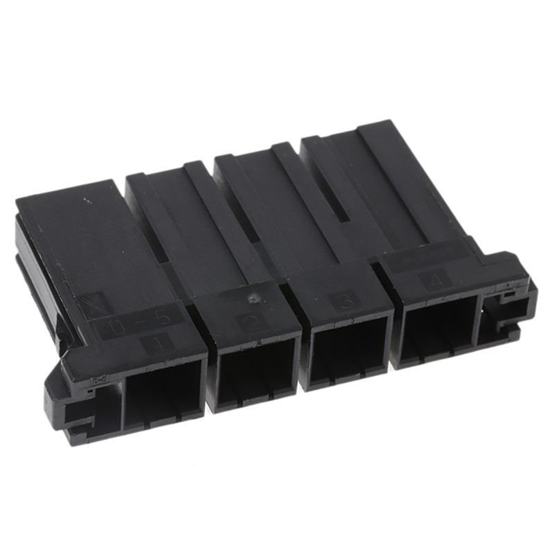 100 pcs - TE Connectivity, Dynamic 5000 Female Connector Housing, 10.16mm Pitch, 4 Way, 1 Row