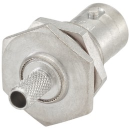 1 pcs - Rosenberger BNC Series, jack Panel Mount BNC Connector, 50Ω, Crimp Termination, Straight Body