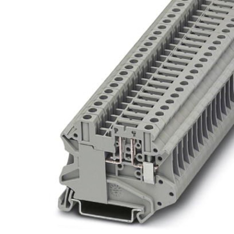1 pcs - Phoenix Contact UT 4-TG Series Grey Disconnect Terminal Block, 0.14 - 6mm², Single-Level, Screw Termination