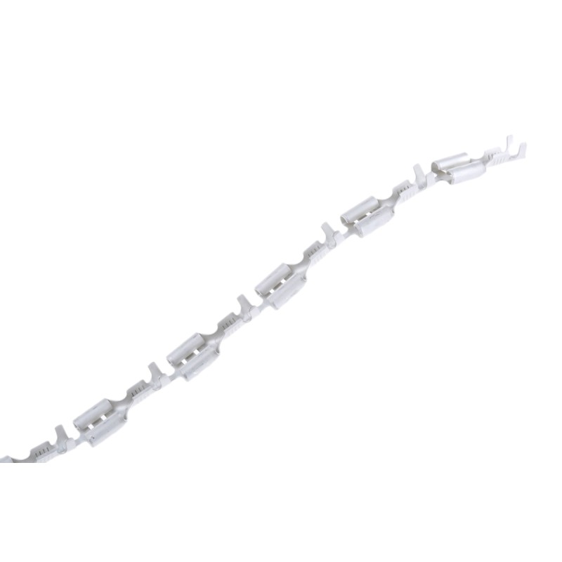 100 pcs - TE Connectivity FASTON .250 Uninsulated Female Spade Connector, Receptacle, 6.35 x 0.81mm Tab Size, 0.5mm² to 1.5mm²