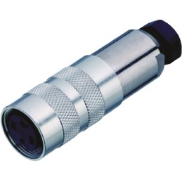 50 pcs - Binder Circular Connector, 3 Contacts, Cable Mount, M16 Connector, Plug, Female, IP67, 423 Series