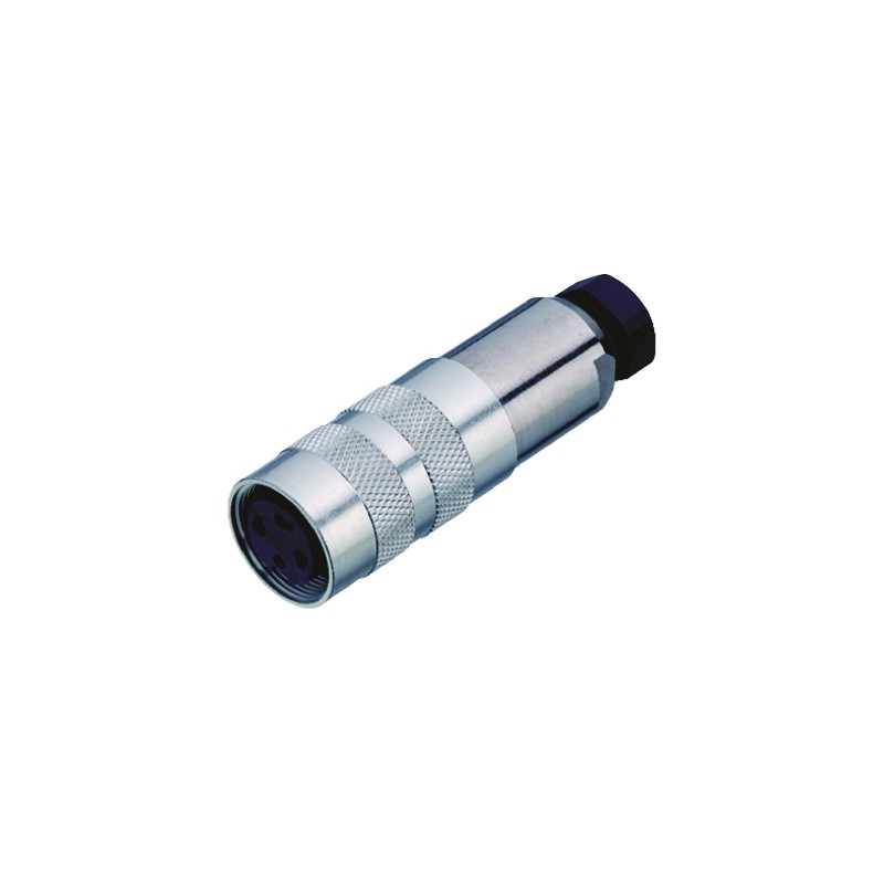 50 pcs - Binder Circular Connector, 3 Contacts, Cable Mount, M16 Connector, Plug, Female, IP67, 423 Series