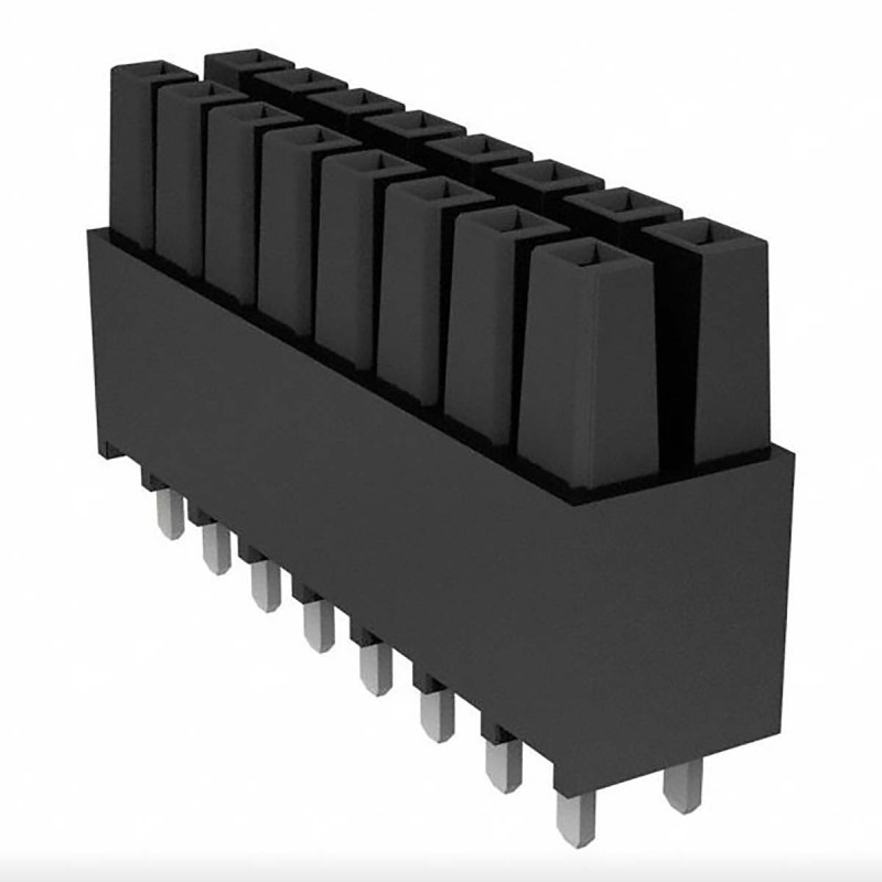 1 pcs - Samtec IPS1 Series Straight Surface Mount PCB Socket, 20-Contact, 2-Row, 2.54mm Pitch, Solder Termination