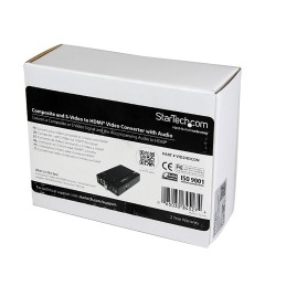 1 pcs - StarTech.com 3.5mm Stereo, Composite, S-Video to HDMI Video Converter, 1600 x 1200 Maximum Resolution
